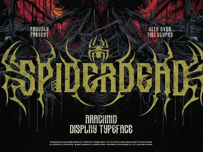 Spider Dead Typeface design font fonts letteing typeface