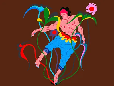 Illustration " Roots of Life" art art design artist artwork color colorful colorful design colors creative creative illustration creativity design flowers illustrated illustration insparation inspire inspired meaningful plant