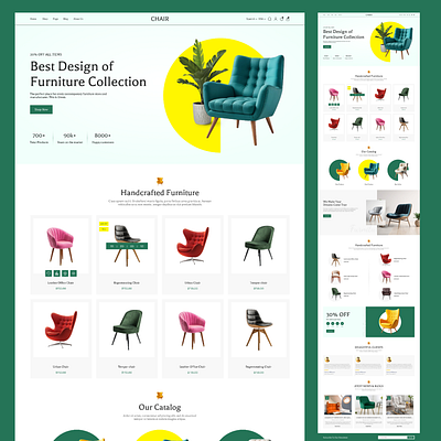 Chair Website Design ui