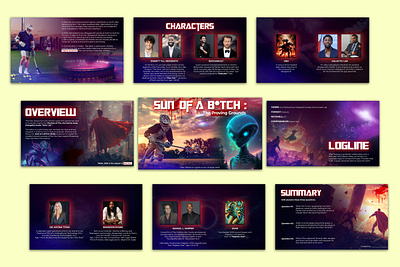 Sun of a Bitch - Thriller Film Pitch Deck adobe photoshop creative presentation design design pitch deck film deck film pitch deck film presentation film template graphic design mock up movie deck movie pitch deck pitch deck pitch deck design powerpoint presentation powerpoint template ppt presentation design thriller film