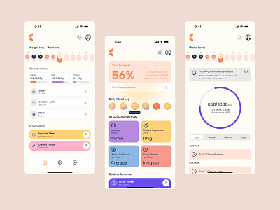 Wellness - Health App app branding health mobile template wellness