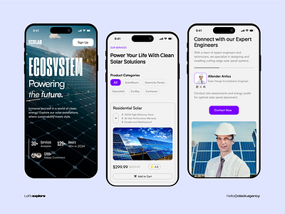 Solar Panel Mobile Responsive Design app design branding dashboard design landing page mobile app design mobile responsive mobile ui mobile website modern website monitoring solar solar energy solar panel ui uidesign ux web ui website website design