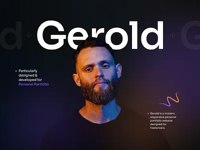 Gerold - Personal Portfolio Website | UI/UX Design branding personal portfolio portfolio ui ux web design