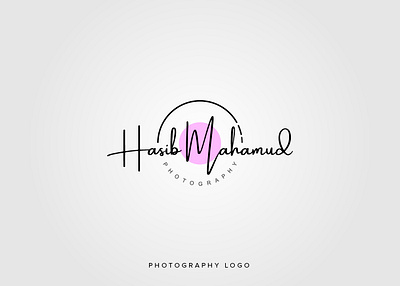 Signature Photography Logo Design illustrator logo design