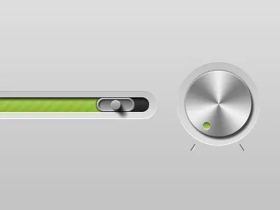 Clean Ui apple clean dial ipad iphone knob marker metal modern slick ui user interface