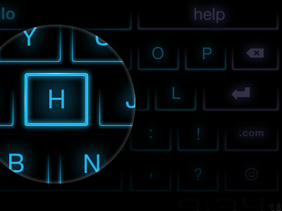 Swiftkey Tablet Keyboard Theme android app honeycomb keyboard keys ribot skin swiftkey tablet tron