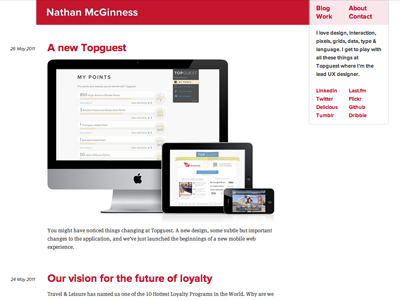 New personal website blog clean website