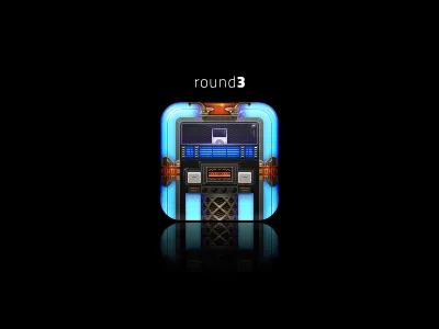 iPod detailed glowing hd icon iphone ipod jukebox round round3