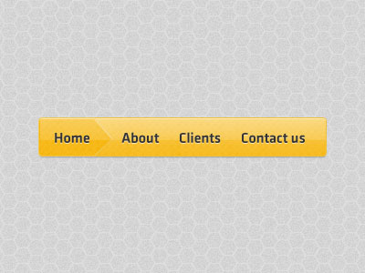 Javabean Menu css3 hosting html5 menu texture website yellow