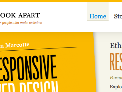 Not long now a book apart aba ethan marcotte responsive web design yellow