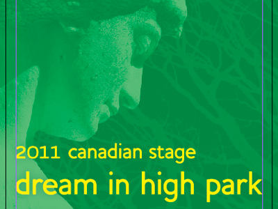 dream banner green photo print statue text toronto tree yellow