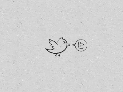 Twitter bird drawing twitter