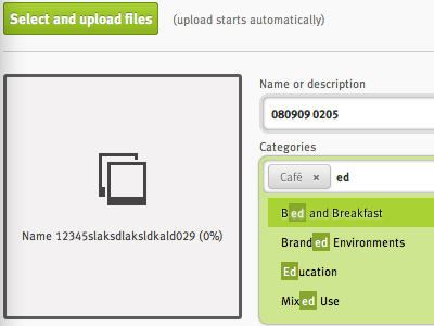 Elegant autocomplete/suggest autocomplete autosuggest button dropdown green grey input upload