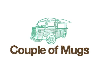 Couple of Mugs illustration logo