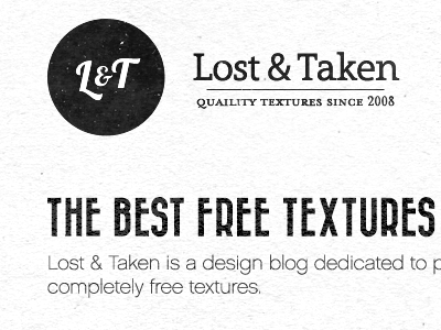 L&T Layout logo texture typography web design