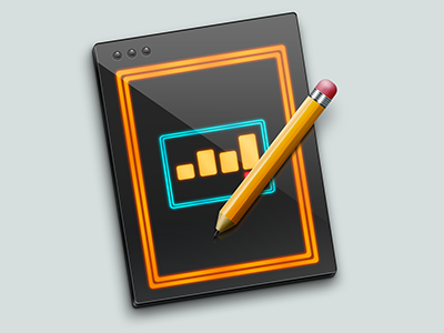 Editor Icon application editor icon tron wip