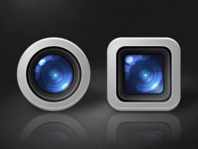 FaceTime icons adobe fireworks app app store camera facetime fireworks icons iphone iphone4 lens mac mac app store vector