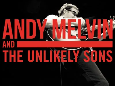 Last minute dropcard for a festival band identity rock and roll