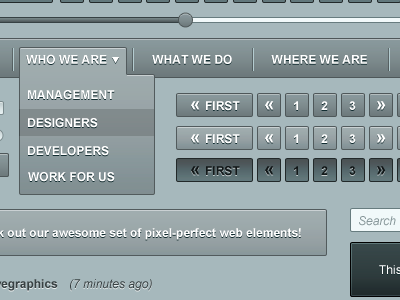 Clean UI Kit blue clean elements icons interface pixel perfect ui web