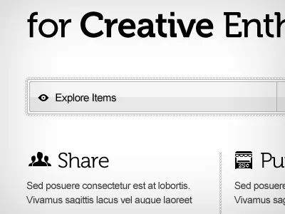 Explore Items search ui
