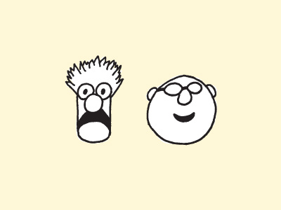 Beaker & Bunsen beaker bunsen muppets threadless