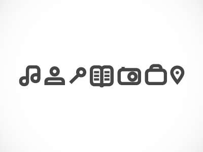 Cons icons stroked