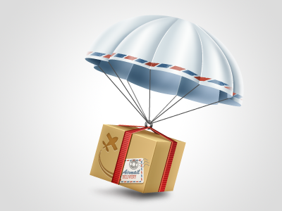 Parachute Icon box icon icons parachute shopping yootheme