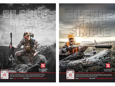 Silence Made Simple Campaign branding campaign graphic design print print design