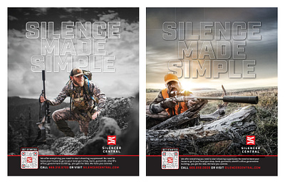 Silence Made Simple Campaign branding campaign graphic design print print design