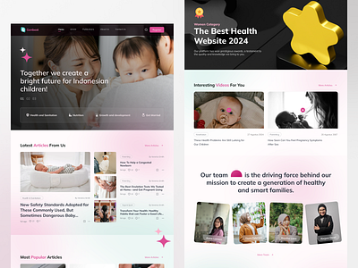 Article & Blog Website article baby blog childreen design health illustration news parenting redesign ui uidesign uiux uxdesign webdesign website women