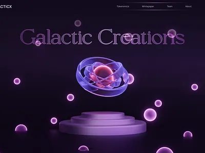 Abstract Art Website 3d ai sphere animation blender blender3d branding cinema4d dark theme edtech features fintech fyp galaxy graphic design motion graphics popular saas ui webapp website