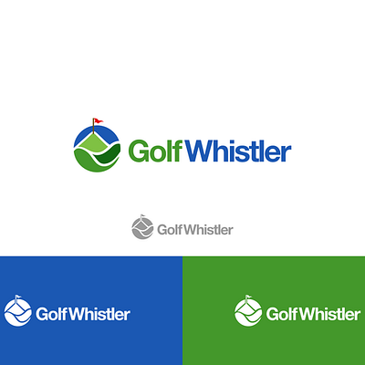 Golf Whistler circle logo golf hill tournament