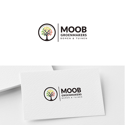 Moob GroenMakers abstract circle tree logo