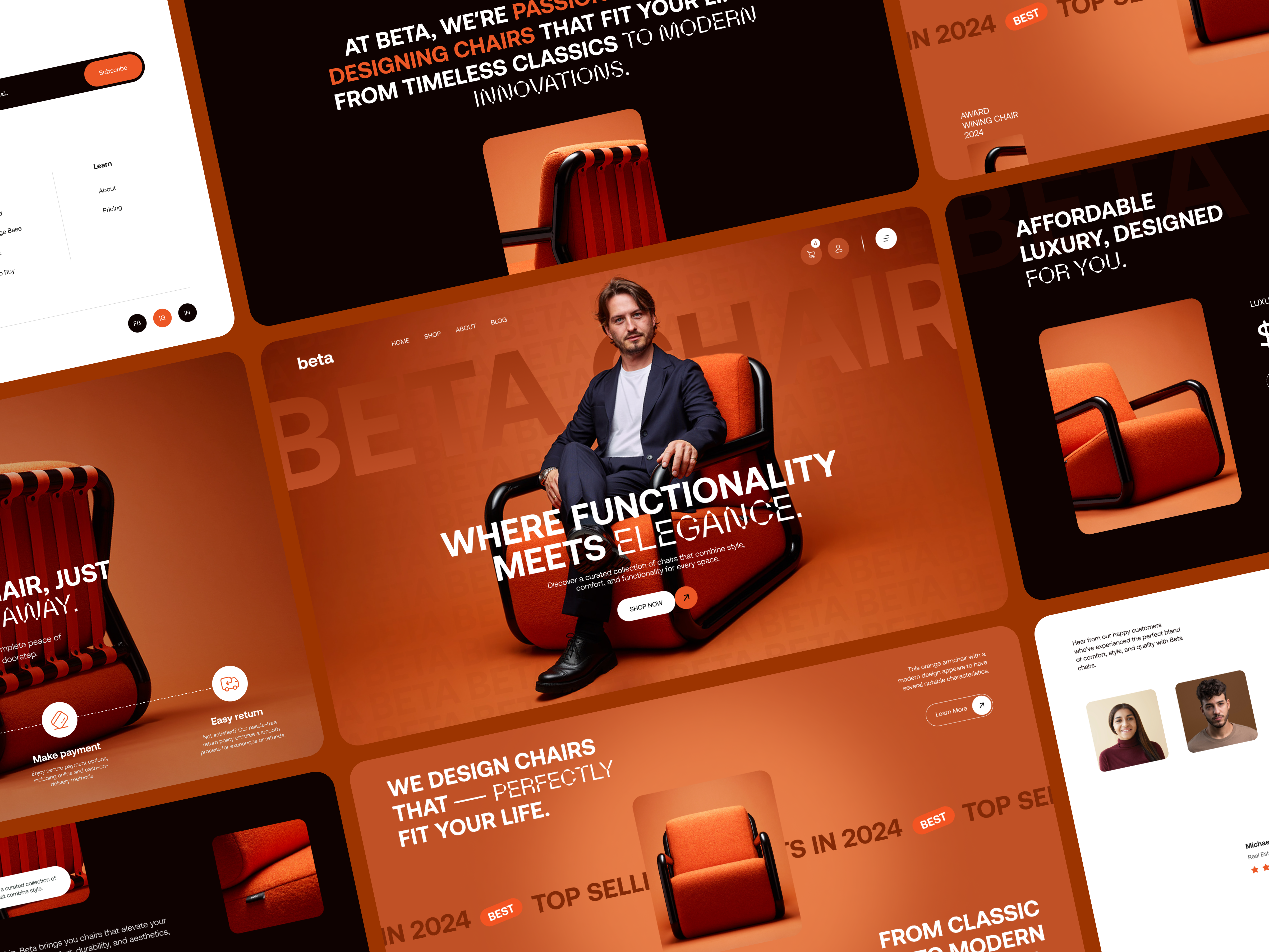 Example of Modern & Responsive Web UI/UX Design