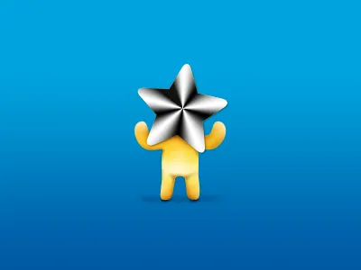 Drawing a character for a kids website blue character photoshop star step by step yellow