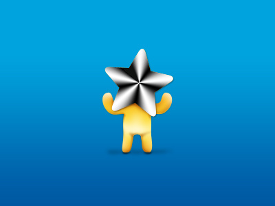 Drawing a character for a kids website blue character photoshop star step by step yellow