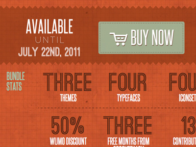 The Bundle bundle css3 impressto red typography web design