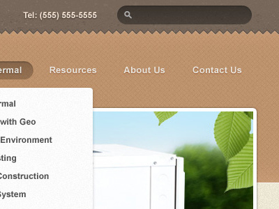 New Template brown dropdown geostar nav navigation search slider template texture ui