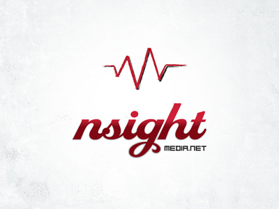 NSight Media Logo II media nsight pulse red script