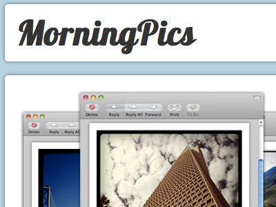 MorningPics instagram landing page logo morningpics