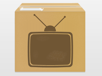 TvBox box icon illustrator tv vector