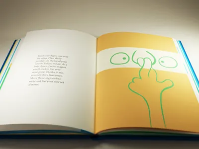 Double noozle 3d book illusion pineapple