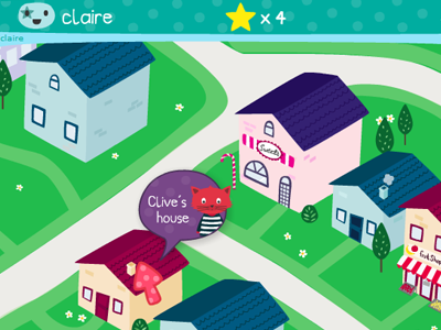 Clive's house cat children game town