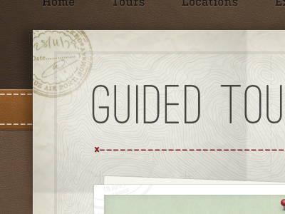 Vintage Travel Template brown distressed green kulturista leather ostrich sans paper texture vintage