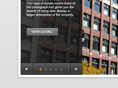 Slider controls controls next previous