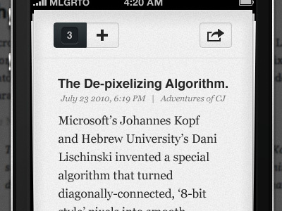 Reading app ios typography