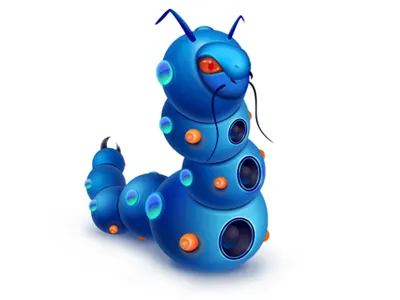 Soundcrawler character icon illustrator vector