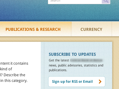 Publications & Research navigation pattern texture
