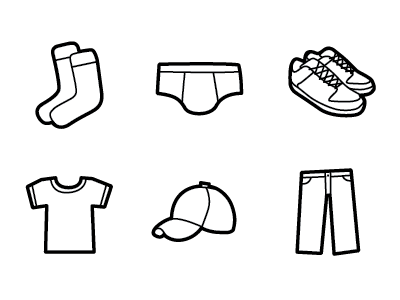 It Was Shoes clothing hand drawn icon icon set