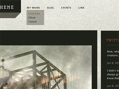 Industrial - 1 texture theme web design